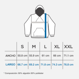 Tallas sudaderas