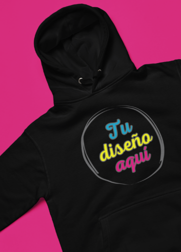 Nuestro proceso de diseño es sencillo y divertido. Puedes agregar texto, imágenes desde tu dispositivo o redes sociales a tus sudaderas personalizadas.